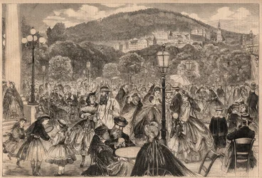 Alemania Baden Baden 1865: paseo